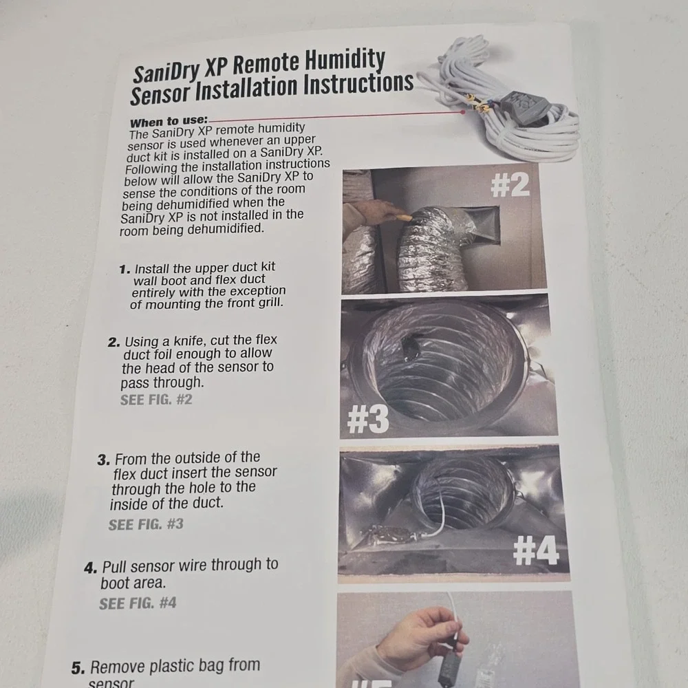 SaniDry XP Remote Humidity Sensor Part # 07003S Sani DRY
